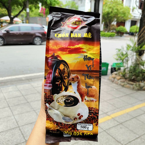 越南原装代购CHON BAN ME貂鼠咖啡粉滴露法式研磨老树黑咖啡手冲