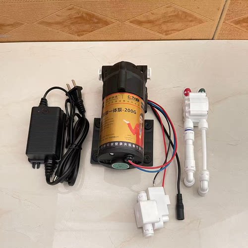 简易无泵RO纯水机改带增压装置 加装改装反渗透水压低自动启停diy