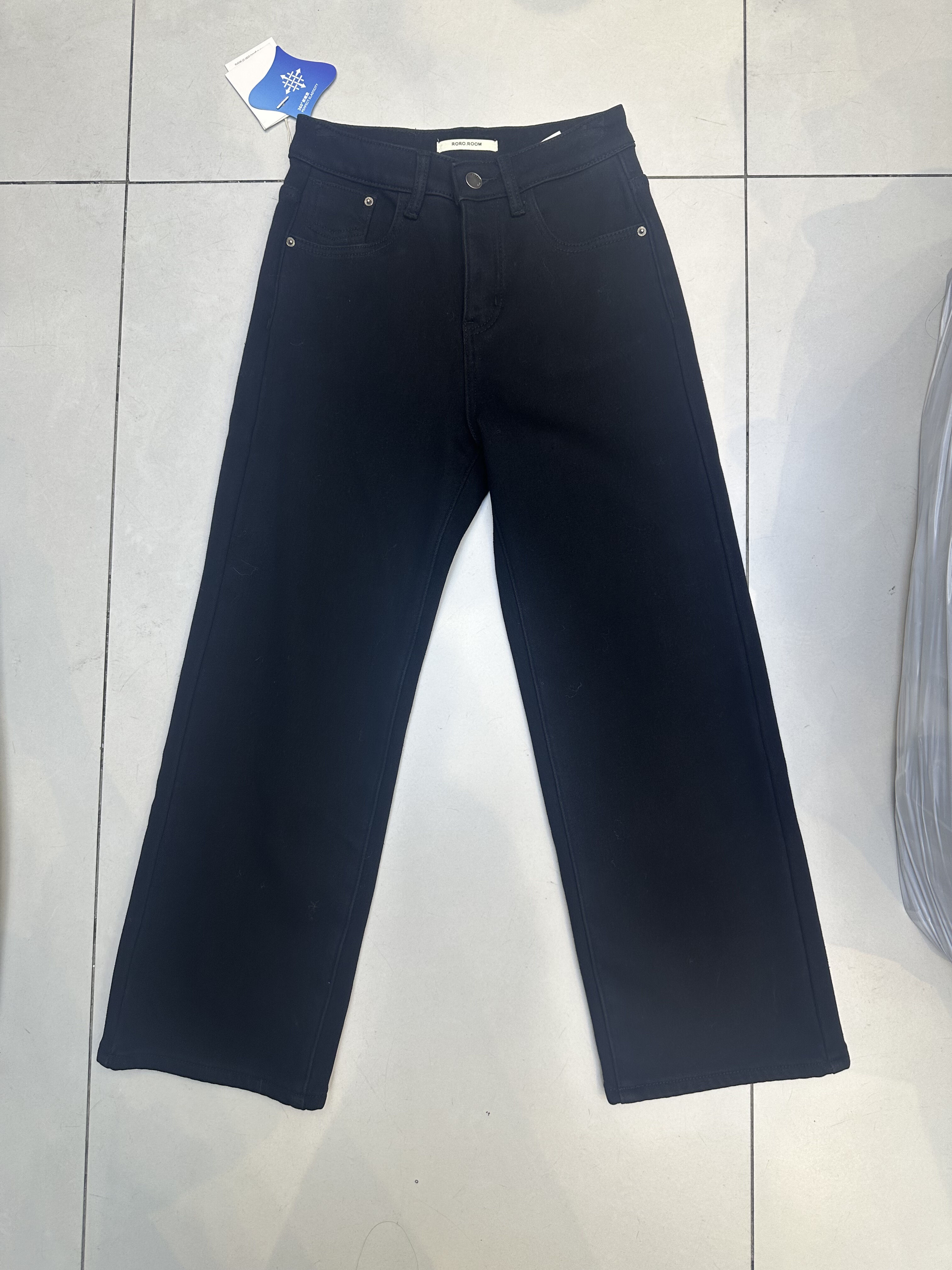 RORO88205-1正品复合绒法棍裤女2025冬季新百搭显瘦洋气通勤舒适