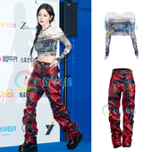 aespa女团宁艺卓同款 supernova打歌服kpop路演爵士舞台表演出服装