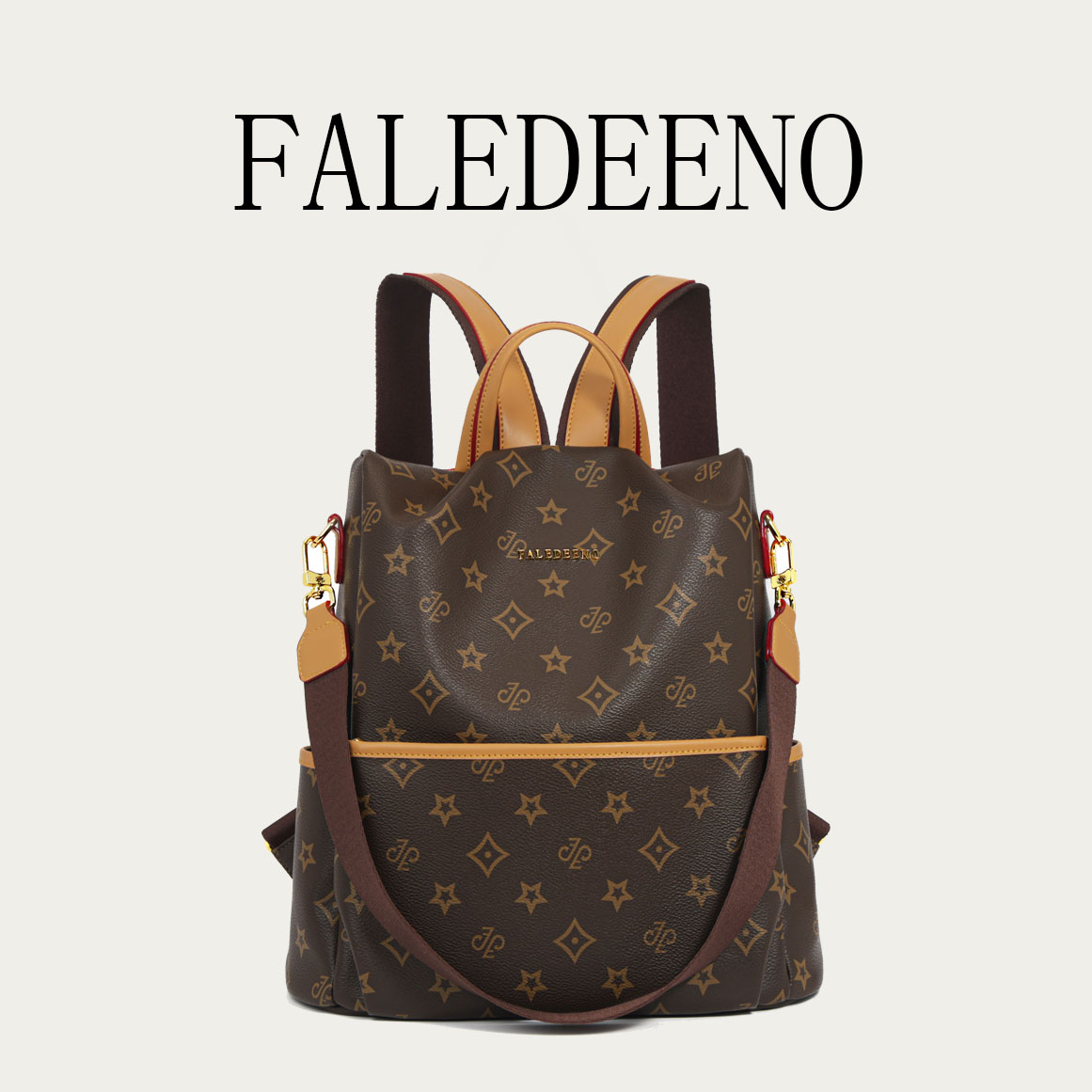 FALEDEENO/法莱迪诺女士新款百搭双肩包大容量手提单肩背包F811