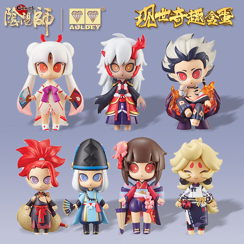 正版奥迪双钻阴阳师游戏周边手办盲盒现世奇趣盒蛋12全套公仔摆件