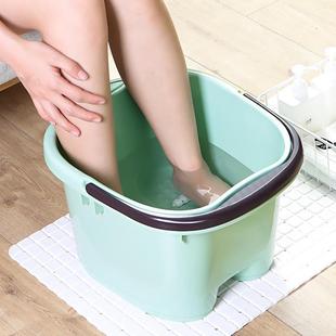 家用泡脚桶过小腿泡脚盆宿舍按摩塑料洗脚盆高深桶洗脚桶足浴盆