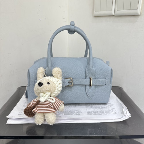 玛莎爱贝儿新款复古休闲慵懒风软皮荔枝纹手提枕头包斜挎实用百搭