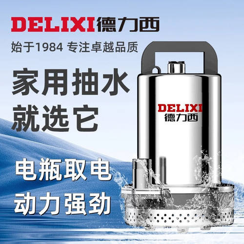 德力西（DELIXI）直流潜水泵12V24V48V60V家用电瓶车抽水泵小型电