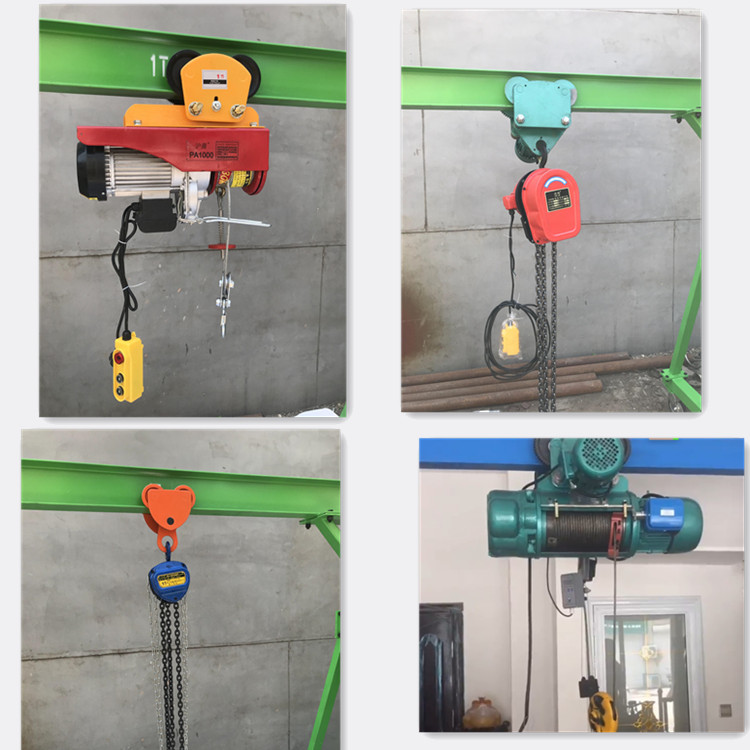 龙门吊龙门架搭配手动 电动220380V钢丝绳炼条葫芦手拉吊车