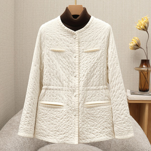 2025秋冬新款 气质小香风休闲内胆女高级感百搭收腰桑蚕丝上衣 时尚