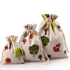 棉布袋抽绳袋收纳袋文玩锦袋帆布束口袋化妆品整理袋小布袋包邮