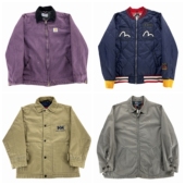 vintage古着外套美式 复古街头oldschool宽松日系做旧秋冬夹克A127