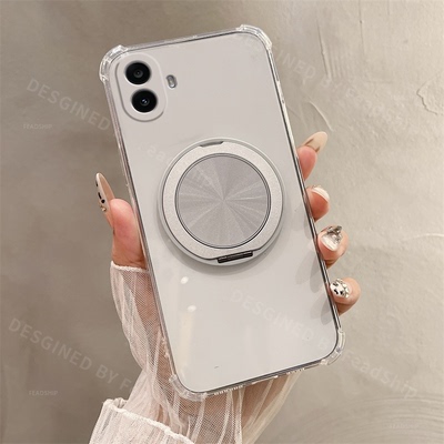 适用Nothing Phone 2 1 2A CMF 2 Pro手机壳透明壳硅胶NothingPhone带支架车载磁吸气囊壳保护套防摔送屏幕膜