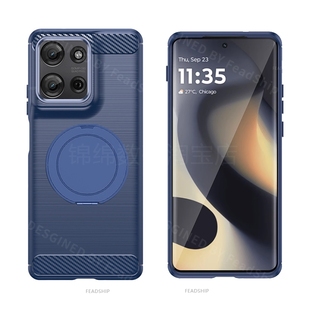 适用Moto摩托罗拉x70air手机壳Edge 70 60 50 40 S硅胶G75 G100磁吸S50支架X50 ultra保护套Pro Neo Fusion