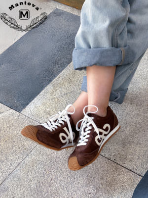 Mantova 曼托瓦水洗马皮女鞋歪头德训鞋休闲鞋女百搭经典运动鞋女