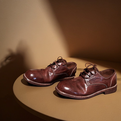 mantova手工制作马皮复古女单鞋