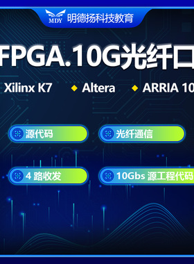FPGA 10G光纤通信Xilinx K7 Arria10高速PCIE AD采集DDR3数据传输