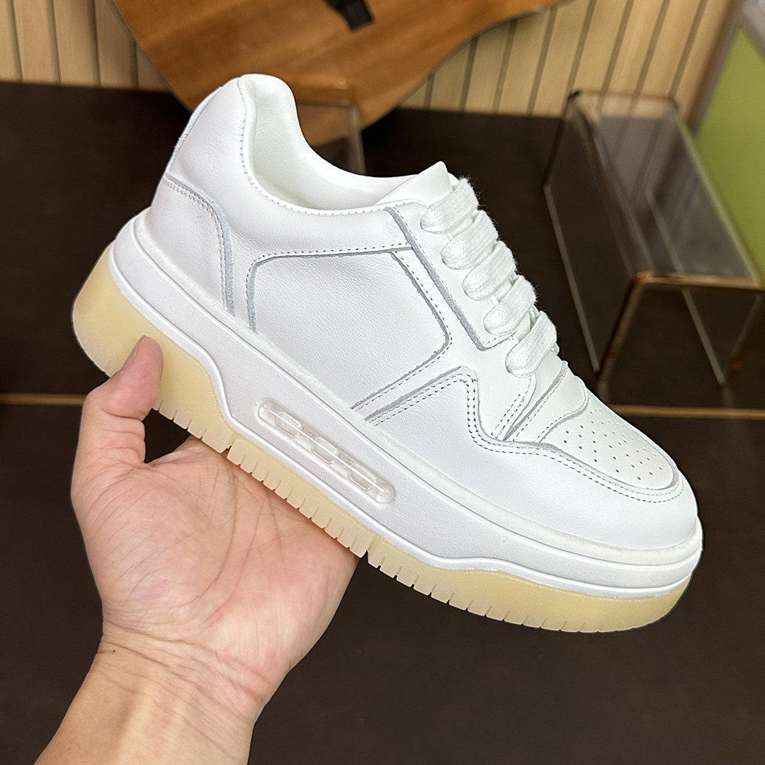 镂空透气厚底增高轻便松糕底真皮小白鞋女款2025新款爆款春夏板鞋,女鞋,休闲板鞋,淘宝优惠券,粉丝福利购,淘宝优惠卷