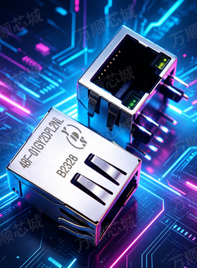 全新原装 48F-01GY2DPL2NL 带灯网络变压器 RJ45网络接口水晶头座