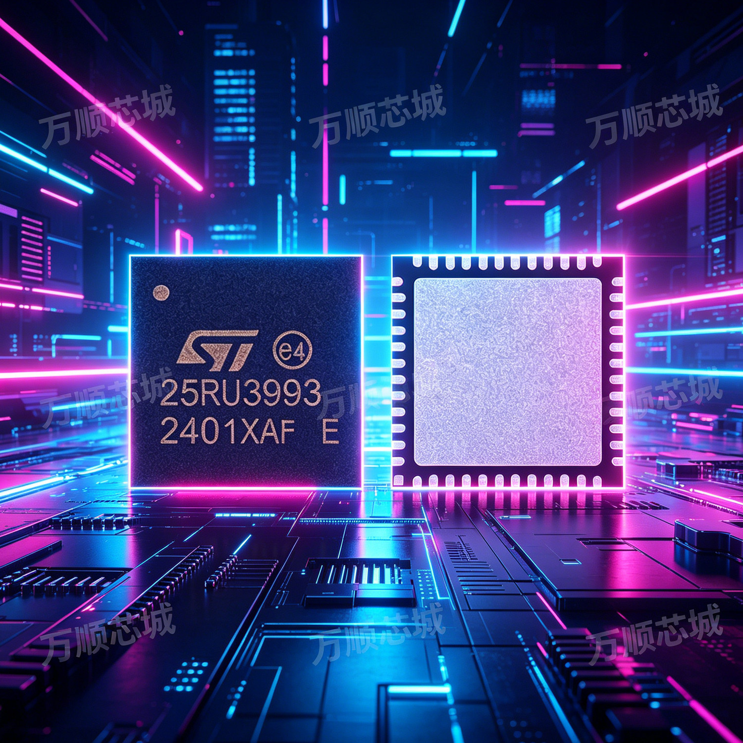 全新正品 ST25RU3993-BQFT 25RU3993 QFN-48-EP RFID射频卡芯片IC