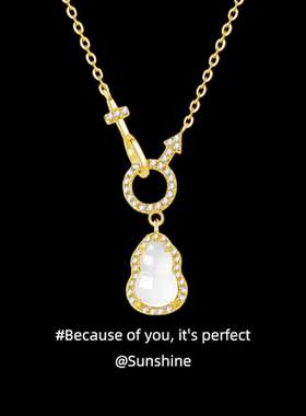 「玉髓福禄」纯银s999新中式葫芦项链女轻奢小众设计高级生日礼物