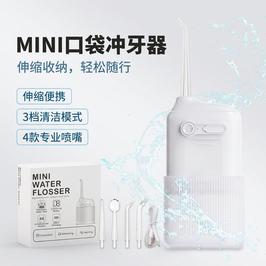 正畸专用便携冲牙器迷你水牙线户外随身洗牙器儿童牙齿口腔护理