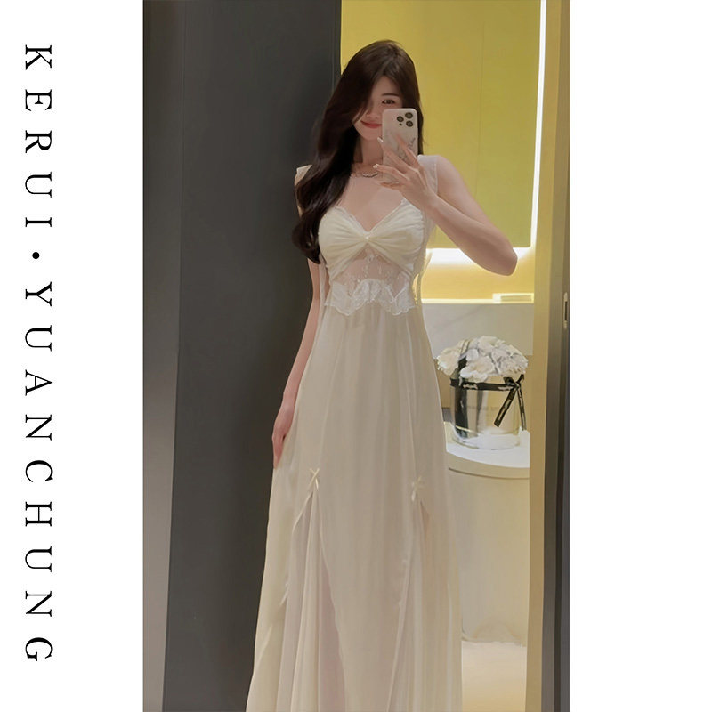 秋冬季法式高级睡裙女款收腰显瘦网纱长裙带杯垫家居服套装可外穿,女士内衣/男士内衣/家居服,睡裙,淘宝优惠券,粉丝福利购,淘宝优惠卷