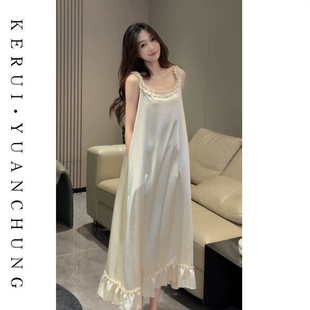 氛围感外穿家居服带胸垫 高级感独特绝美睡衣春季 睡裙女款 2026新款