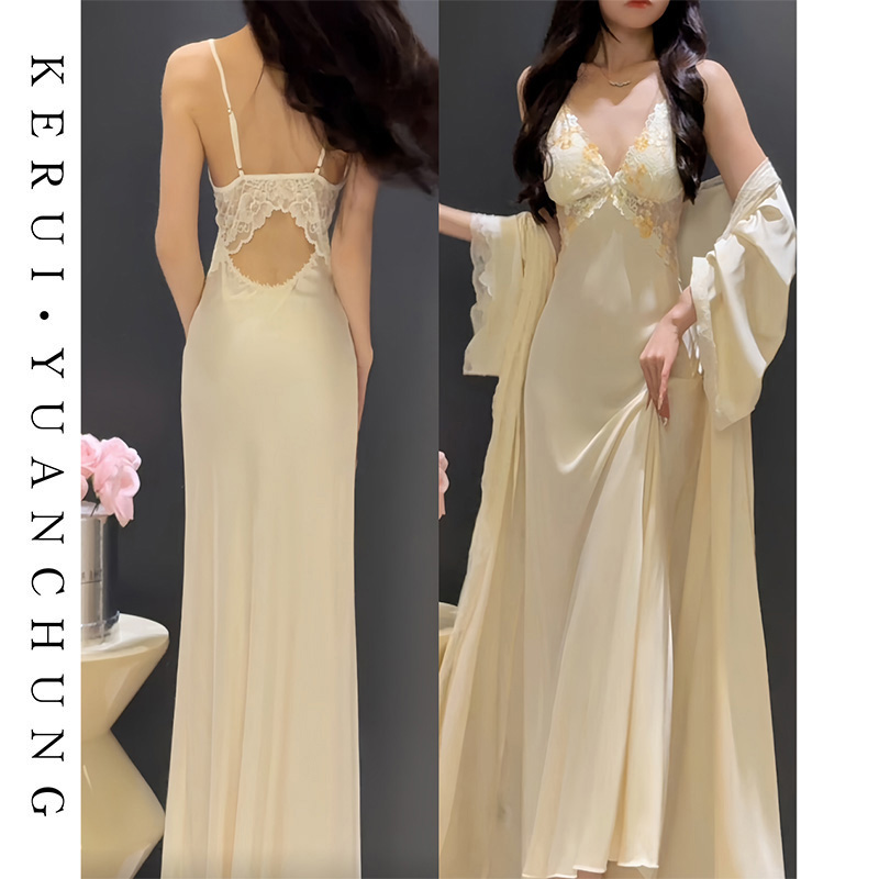 法式睡裙高级氛围感收腰夏季冰凉