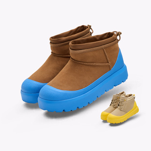 UGG 塔斯曼栗色秋冬保暖男女同款厚底单鞋一脚蹬雪地靴1144096