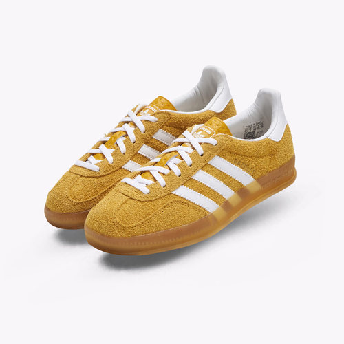 Adidas三叶草黄色百搭休闲板鞋