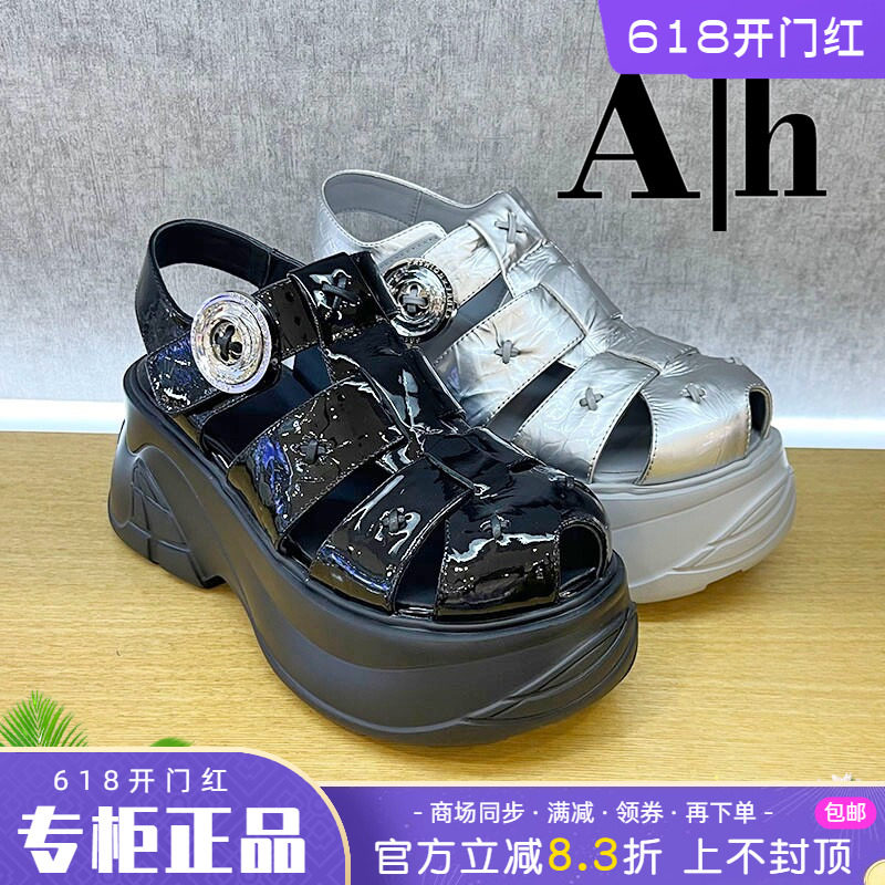 正品卡美星Ah女鞋2026夏季新款舒适个性时尚厚底露趾凉鞋