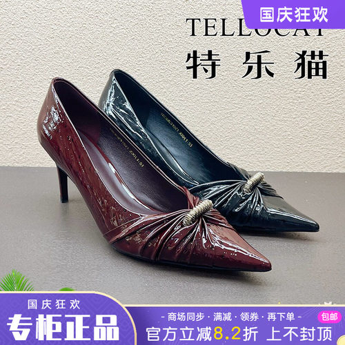 专柜正品特乐猫女鞋2026秋新款细跟高跟舒适尖头单鞋时尚舒适