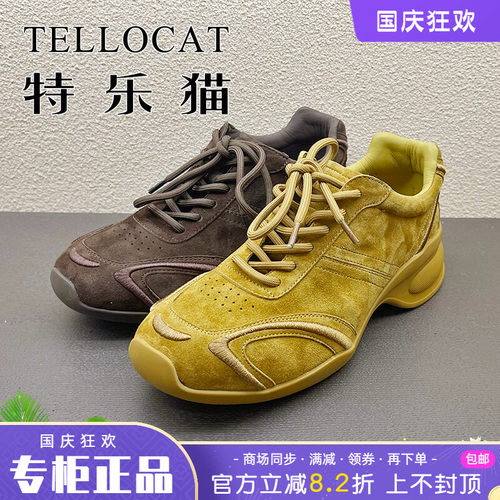 专柜正品特乐猫女鞋2026秋新款中跟坡跟舒适圆头时尚单鞋休闲鞋