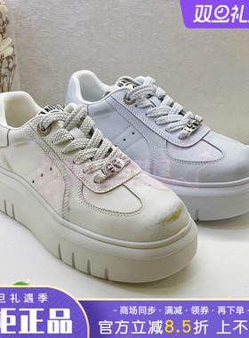 正品Kiss Kitty女鞋2025春新款系带休闲带小白鞋板鞋SA65134-61