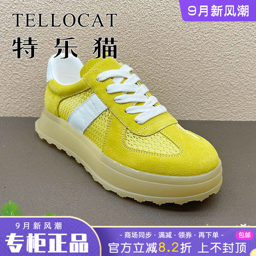 正品TELLOCAT特乐猫女鞋2025夏季透气舒适系带休闲鞋时尚个性