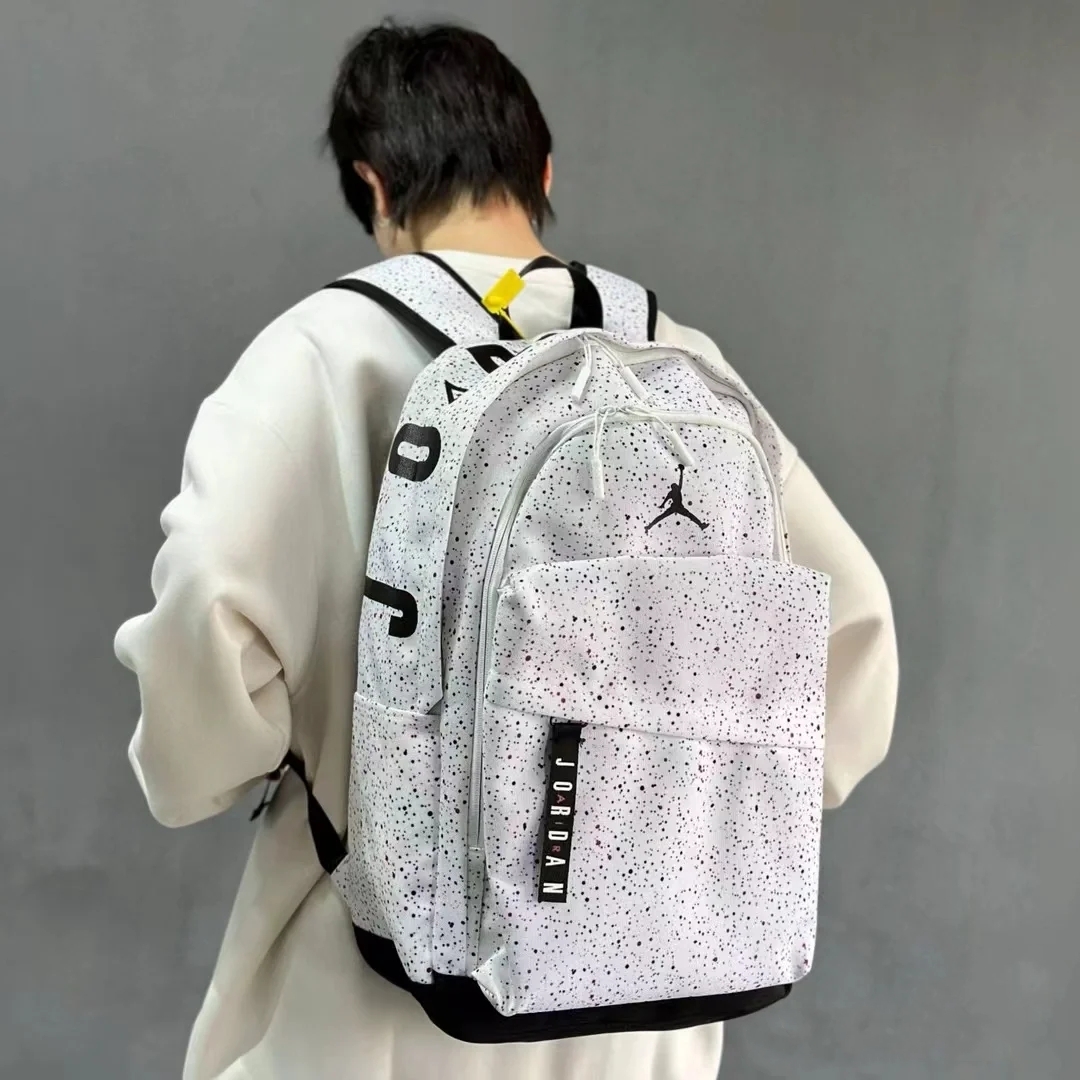 新款AJ背包初高中大学生电脑书包户外乔丹运动健身旅行篮球双肩包