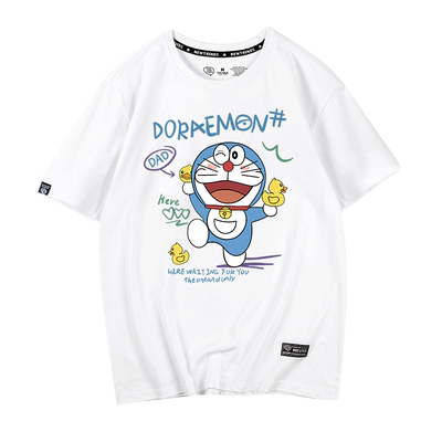 联名短袖t恤2022新款卡通叮当猫