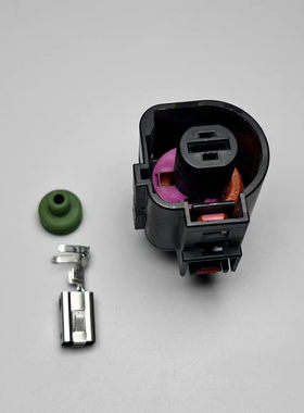 1K0973751大电流插头汽车连接器接插件1P防水护套启动马达插头