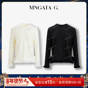 曼加塔【水貂毛·福云】新中式风秋冬百搭上衣5091903