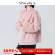 蜜桃限量 MNGATA G.宫小妍 拉贡SAGA皮毛一体外套5110650