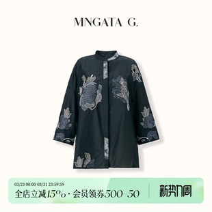 国风上衣外套6012408 桑蚕丝刺绣新中式 宫小妍 太和芍药