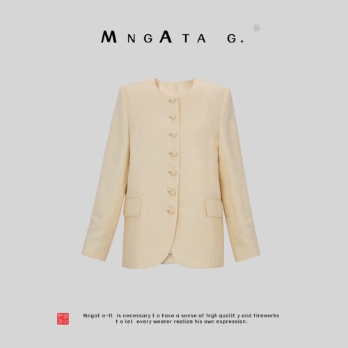 曼加塔新中式国风女装亚麻外套