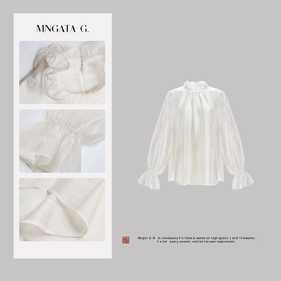 曼加塔【宫灯百合】醋酸秋冬新中式中国风上衣休闲5030572