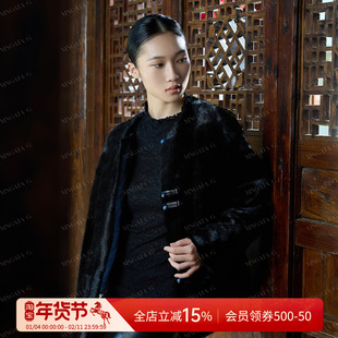 宫小妍【曼奢水貂·方兰生】双面穿手推绣中式外套5091763