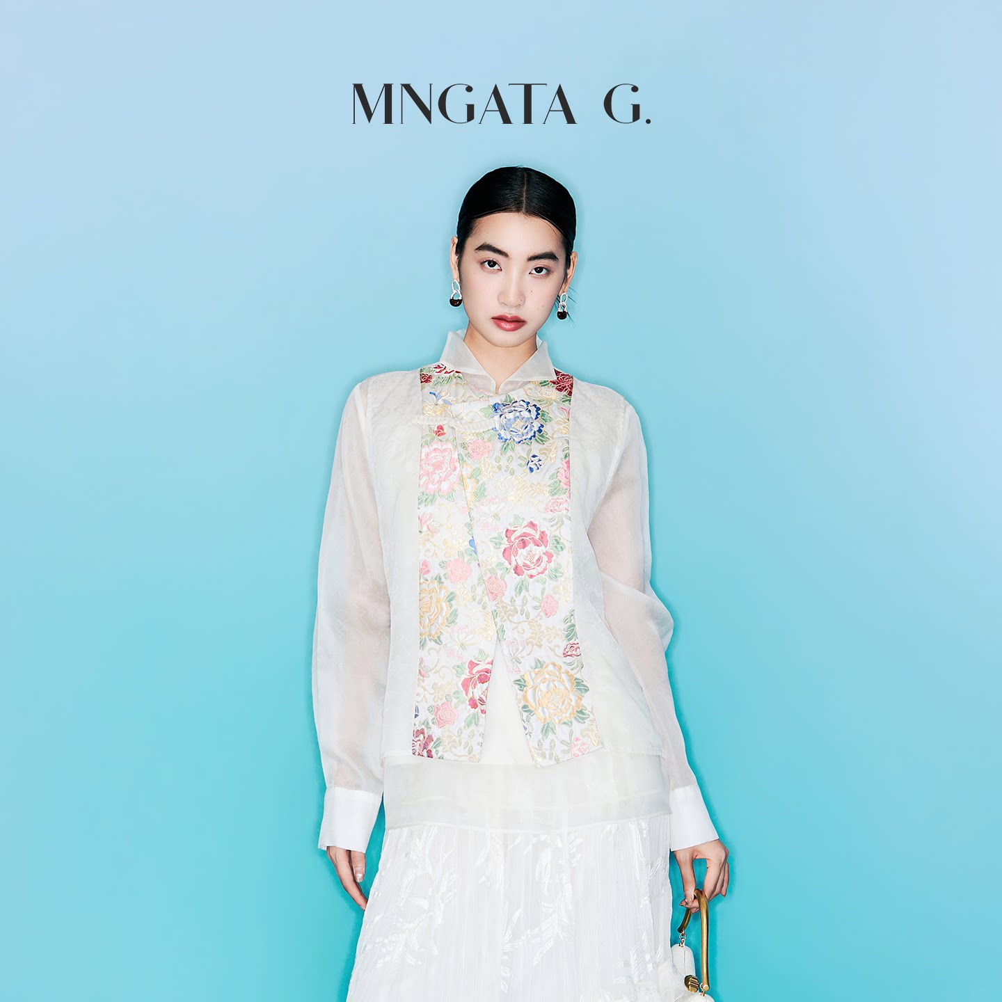 宫小妍 【牡丹赋】夏日新中式穿搭中叠穿外穿坎肩马甲