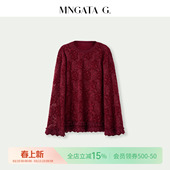 长袖 蕾丝立体绒感新中式 上衣5110655 新年限定 宫小妍