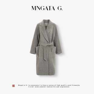 宫小妍【曼奢苏力·驼绒风华】秋冬中式羊驼毛大衣5080651