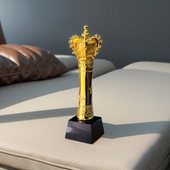 树脂皇冠奖杯定制相册刻字授权牌加盟代理经销商定做创意礼品摆件