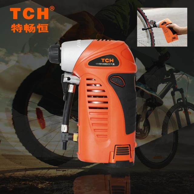 tch直流电动工具12v充电打气筒汽车蓝球山地车迷你多用途无线便携