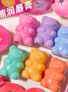 泰国cathy doll彩色小熊润唇膏口红唇膏显色持久滋润保可爱女学生