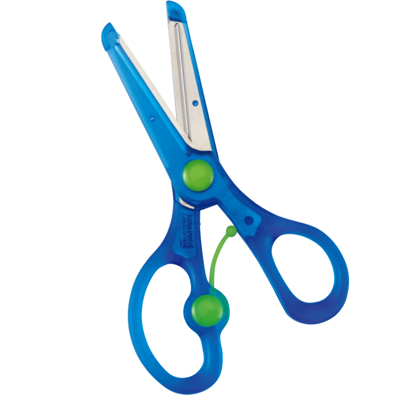 일본 수입 STAD 어린이용  안전 가위 손으로 자르는 종이 둥근 머리 왼손 KUTSUWA