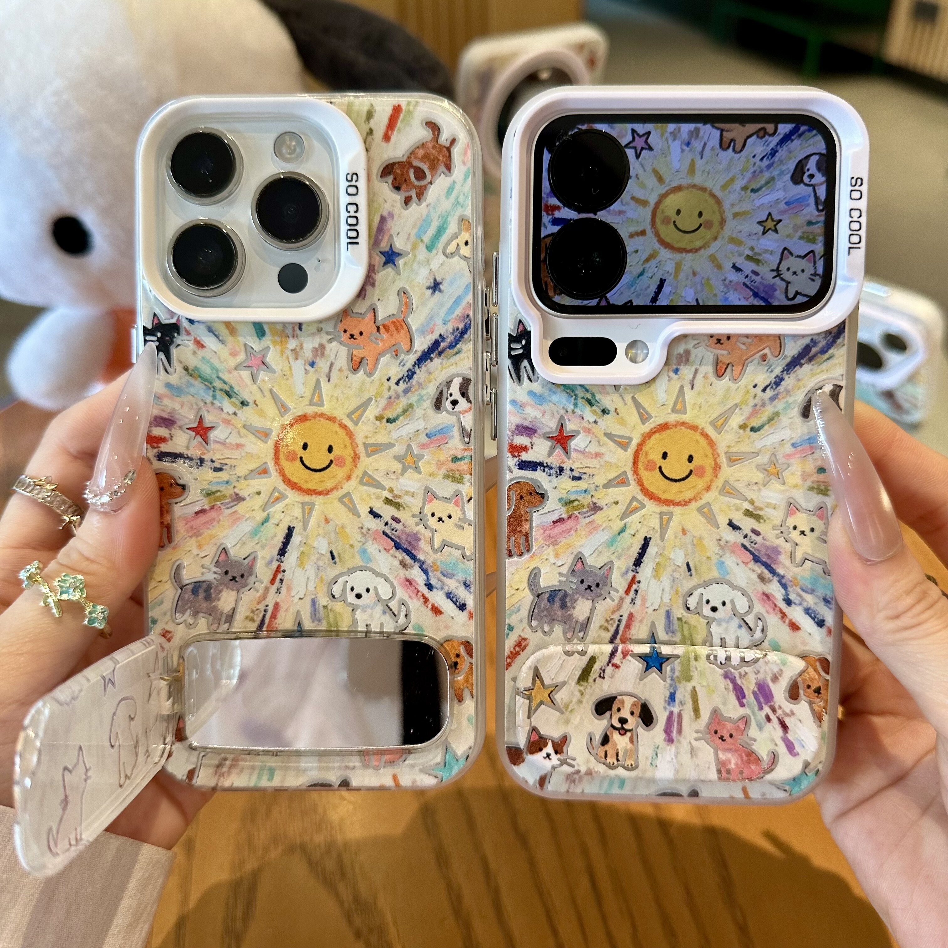 太阳小动物适用苹果16promax手机壳mate70pro华为p80童趣OPPOReno1415红米K80vivos30小米17pro荣耀400彩银13